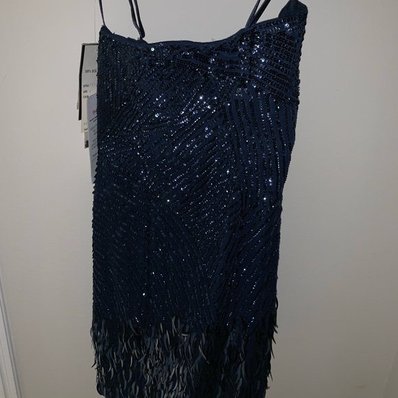 Basix Black Label Sequin Mini Dress - Picture 2 of 3